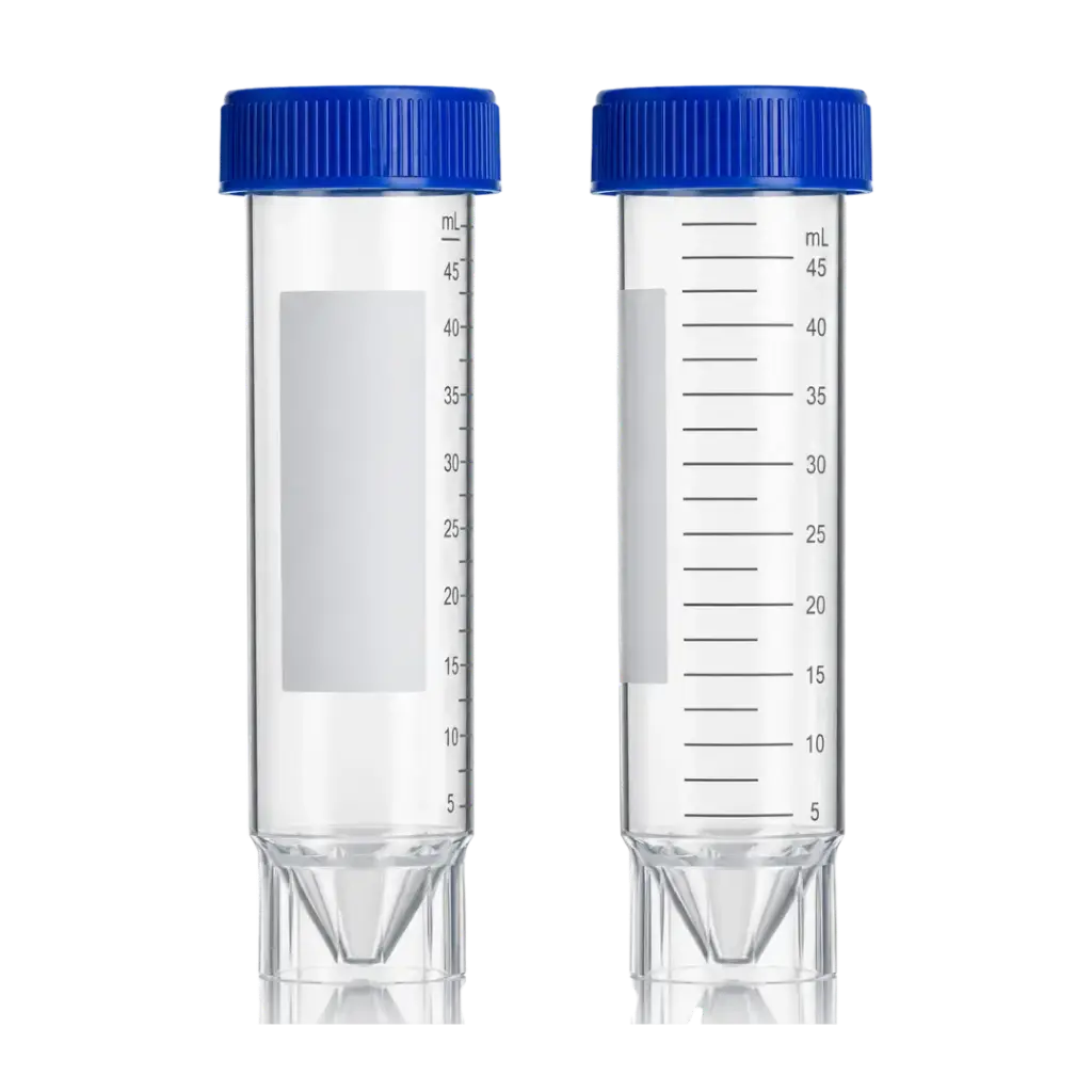 TUBO PARA CENTRÍFUGA DE 50 ML, ESTÉRIL, DE PP C/TAPA ROSCA AZUL DE HDPE, GRADUADO, C/FALDA (SELF-STANDING), 25 PZAS, WHEATON