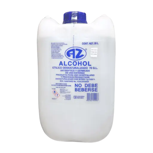 [DIMAZ-70-20L] ALCOHOL ETILICO AL 70%, DESNATURALIZADO, 20 LITROS, ALCOHOLERA ZAPOPAN